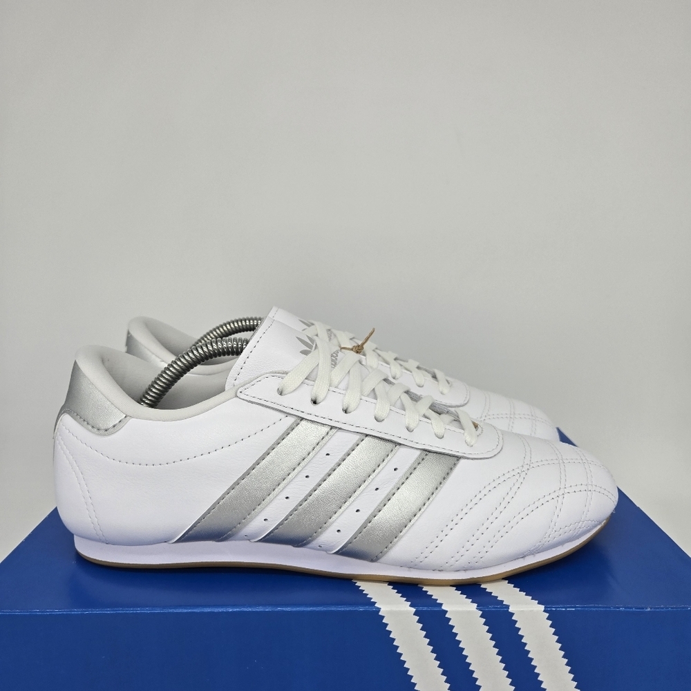 New Adidas Taekwondo Lace 'White Silver Metallic Gum' Women's Shoes Size 8 - Picture 3 of 8